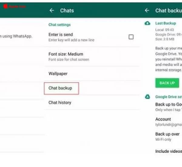 آموزش بکاپ گرفتن از واتساپ