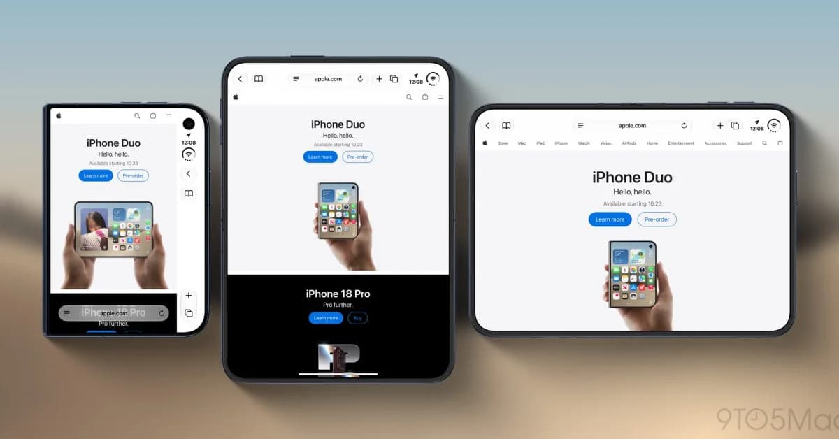اپل بهدنبال حل مشکل جای تنگ سافاری در نمایشگر بیرونی آیفون Duo