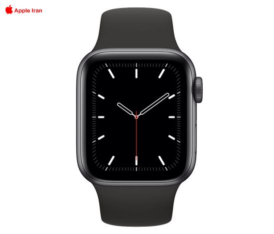 اپل واچ SE آلومینیوم مشکی با بند اسپرت سیلیکون 44mm